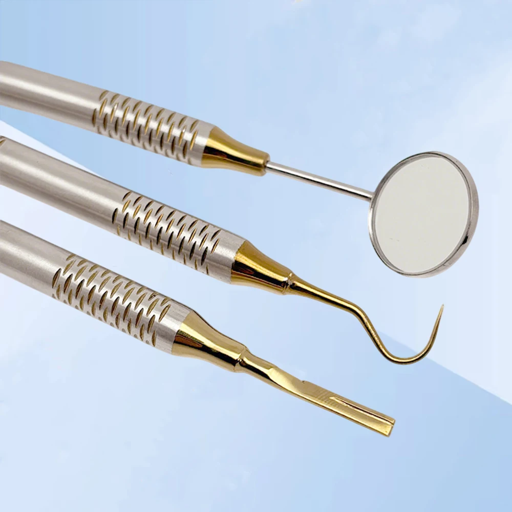 

Премиальный стоматологический зеркальный зонд из нержавеющей стали для профессионального осмотра чистки зубов и набора инструментов для проверки здоровья полости рта