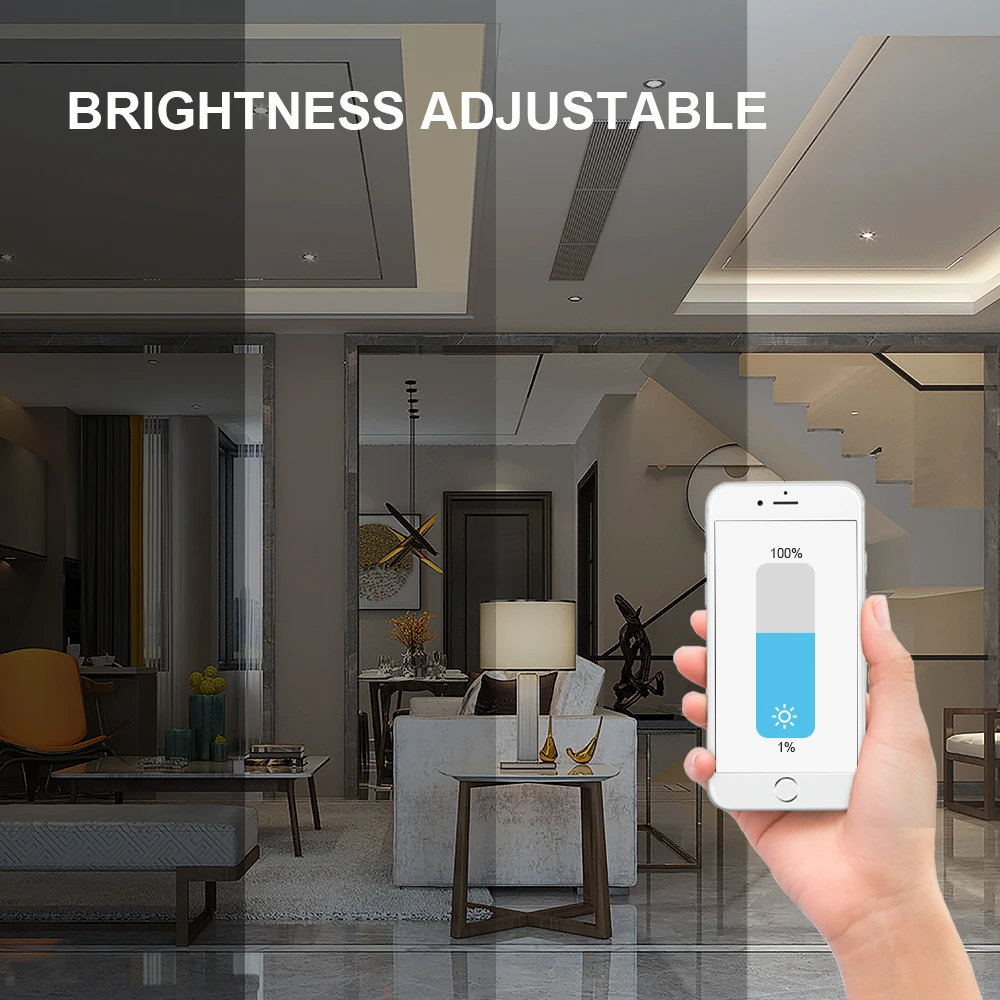 Gledopto Zigbee 3.0 Pro 6W/12W RGBCCT LED Downlight Smart Waterproof Rating IP54 Work With Tuya APP/Voice/RF Remote Control