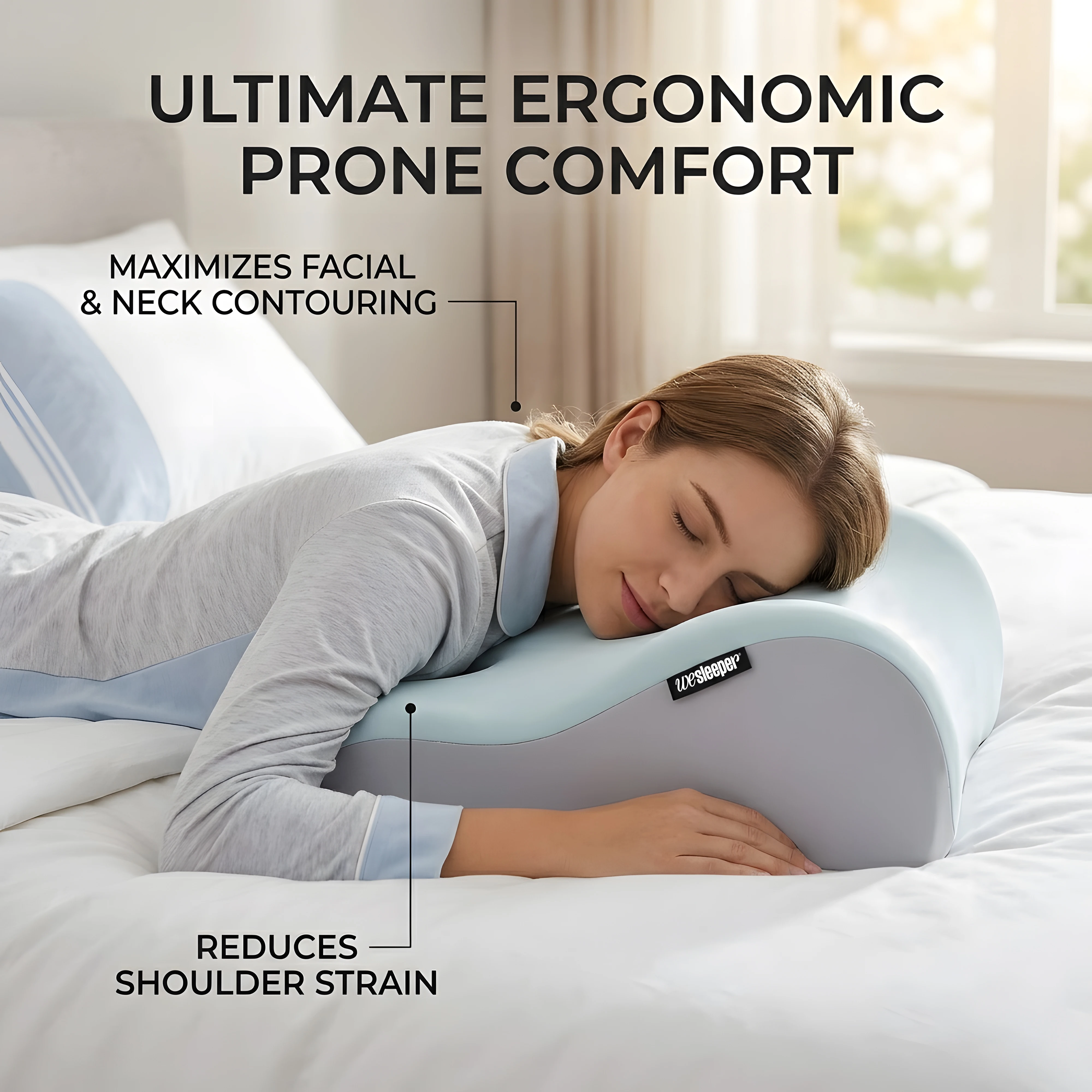 Upgraded Version Couple Pillow - Dual-Purpose for Sitting & Lying, Bed Suitable for, Spouses, Back - Dry Only, Comfortable & Breathable for Bed Or Couch Use