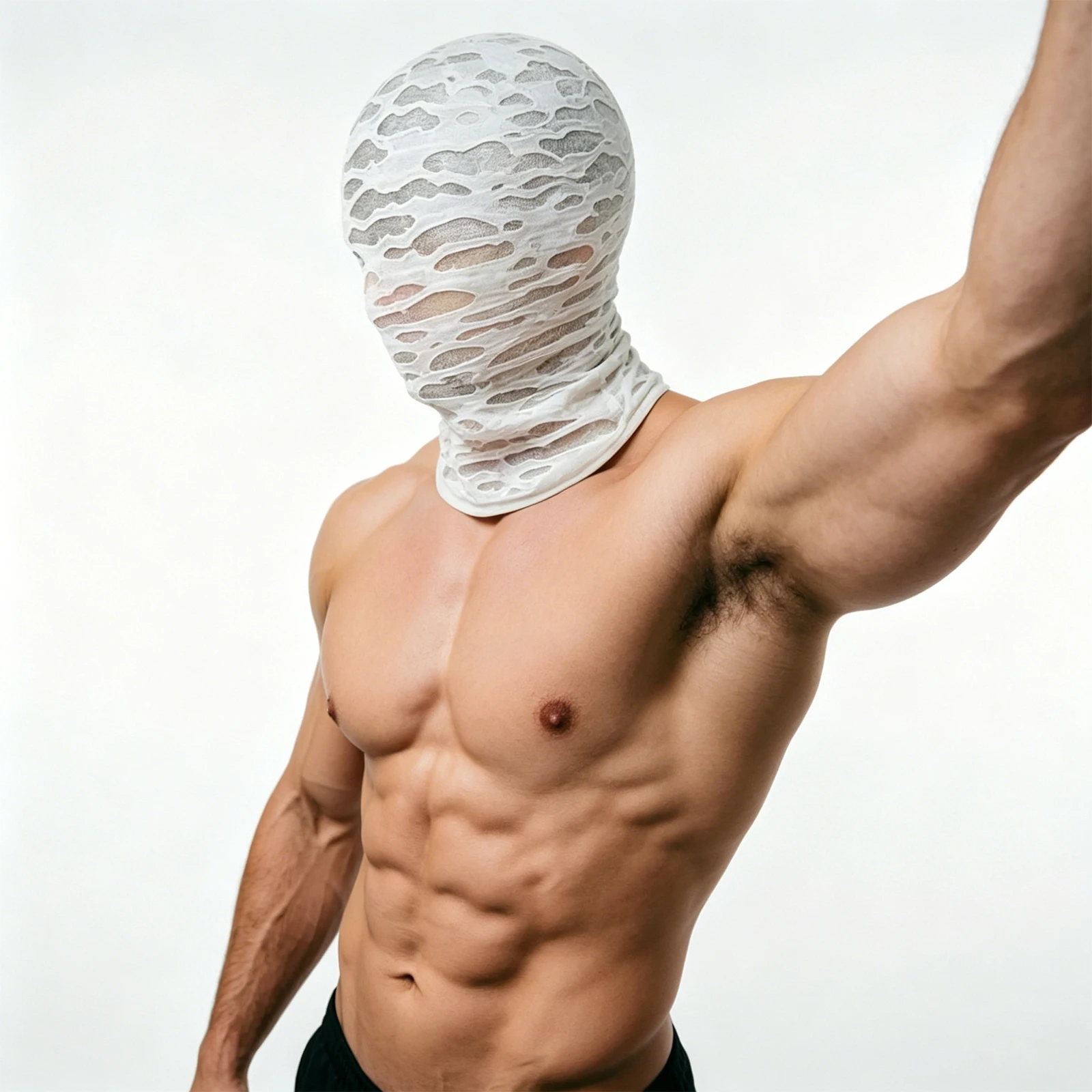 Damen Herren Balaclava Mütze Cosplay Kopfbedeckung Distressed Zerrissene Vollgesichtsmaske Party Halloween Festival Accessoires – Detail 8