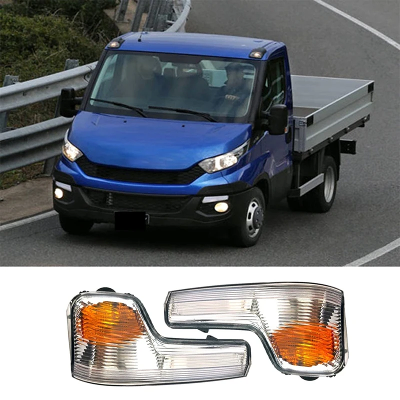 Auto Rearview Mirror Turn Signal Lights Reversing Indicator Lamp Housing Without Bulb For Iveco Daily 2015-2020