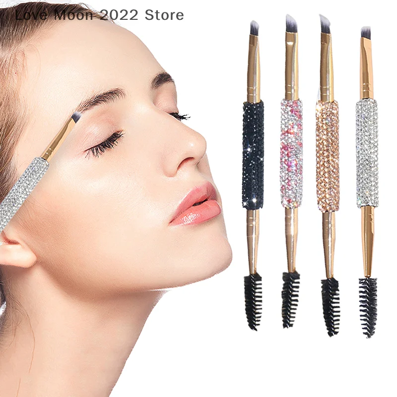 فرش الرموش الناعمة الكوع الكنتوري مزدوج الرأس رمش فرش عيون مزج أداة ماكياج التجميل #4