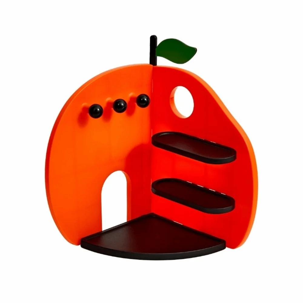 

Компактная оранжевая подставка для хранения украшений, держатель для ключей, настольное украшение, съемная, устойчивая, многоярусная демонстрационная подставка