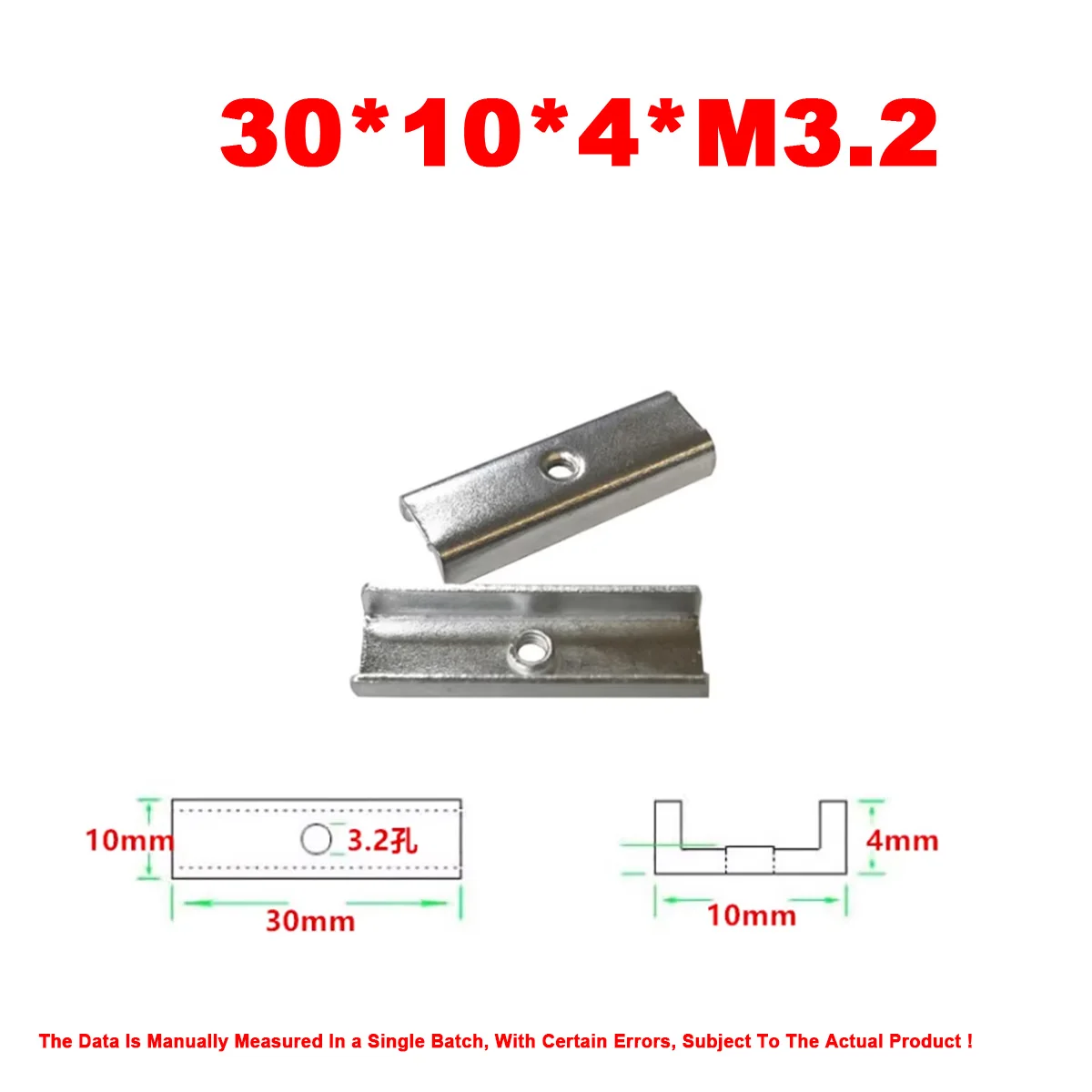 Variant: 20pcs 30X10X4XM3.2