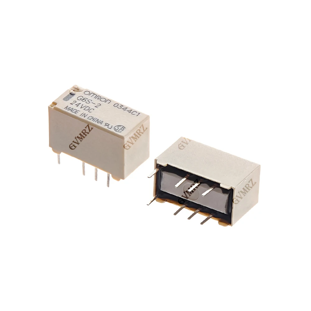 5PCS 5VDC 3VDC 12VDC 24VDC New G6S-2 5VDC Signal Relay 8Pin DC 2A 5V 12V 24V Mini Signal Switch Relays 5V/3V/12V/24V