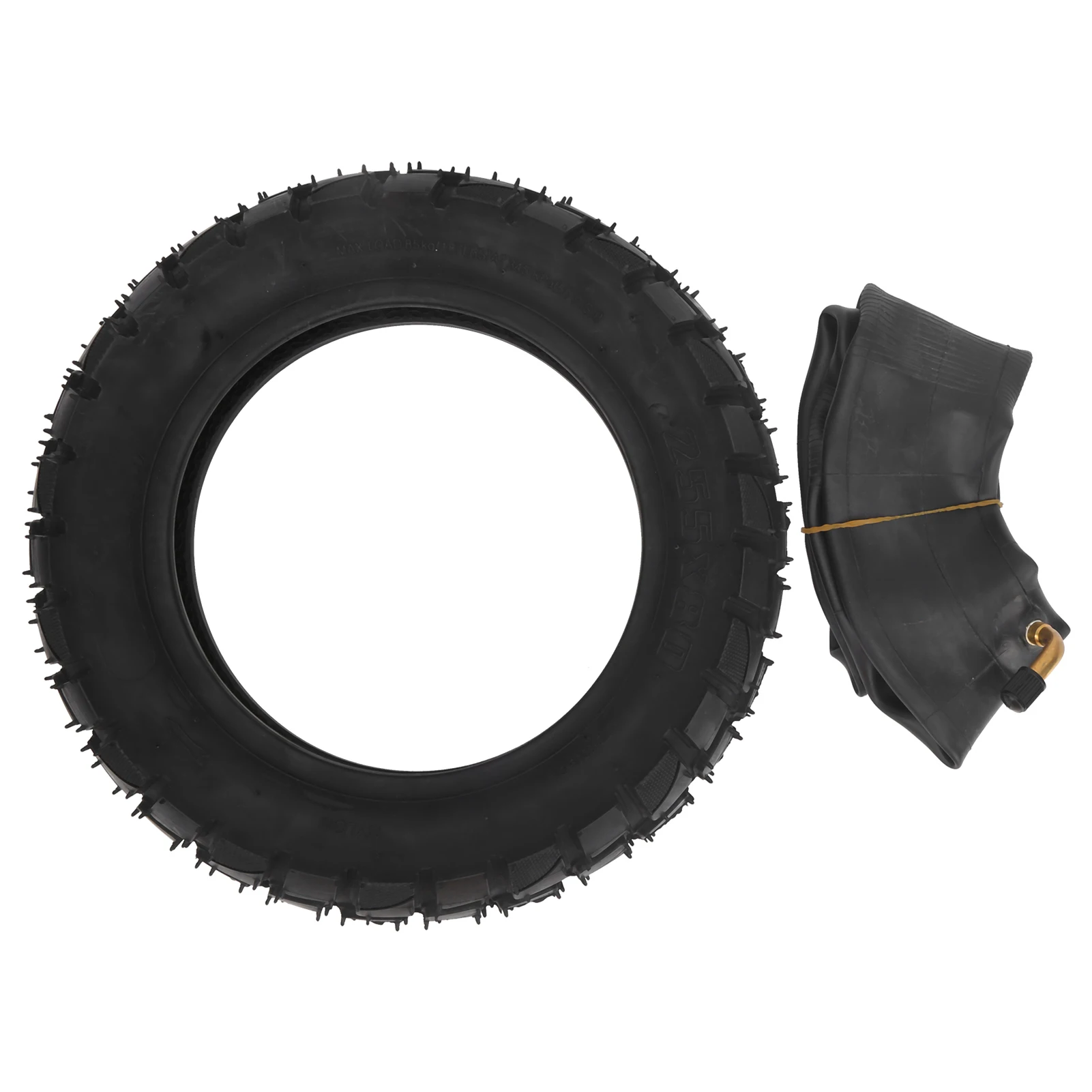 10in Electric Scooter Tire with 10x2.5in Inner Tube Inflatable Rubber Tyre Replacement 255x80 Outer Tube