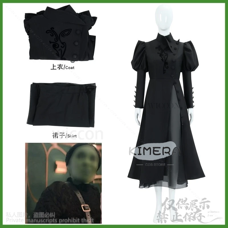 Malvado cosplay bruxas anime filme elfaba gotic roupas lolita vestido preto festa de halloween natal cos personalizado meninas mulher