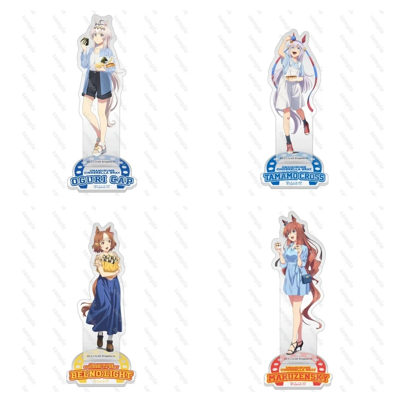 Anime Pretty Derby Figures Tamamo Cross Oguri Cap Acrylic Stands Model Keychains Belno Light Cute Decor Prop Fans Christmas Gift