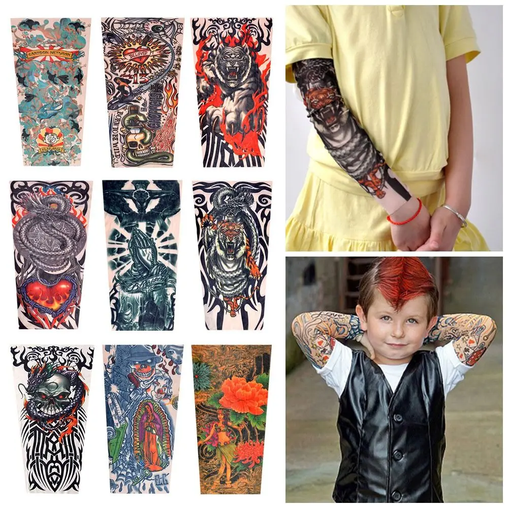 tatuagens-temporarias-para-criancas-mangas-de-tatuagem-falsa-a-prova-d'Agua-para-meninos-e-meninas-de-1-a-12-anos-decoracao-para-festa-de-halloween-e-cosplay