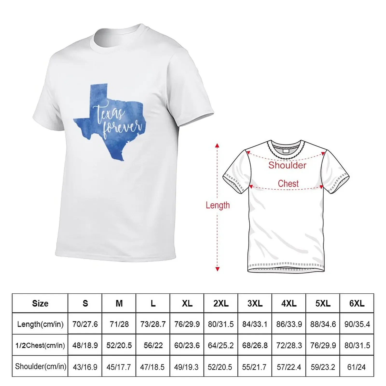 New Texas Forever T-Shirt Aesthetic clothing animal print shirt for boys oversized t shirt sweat shirt mens cotton t shirts