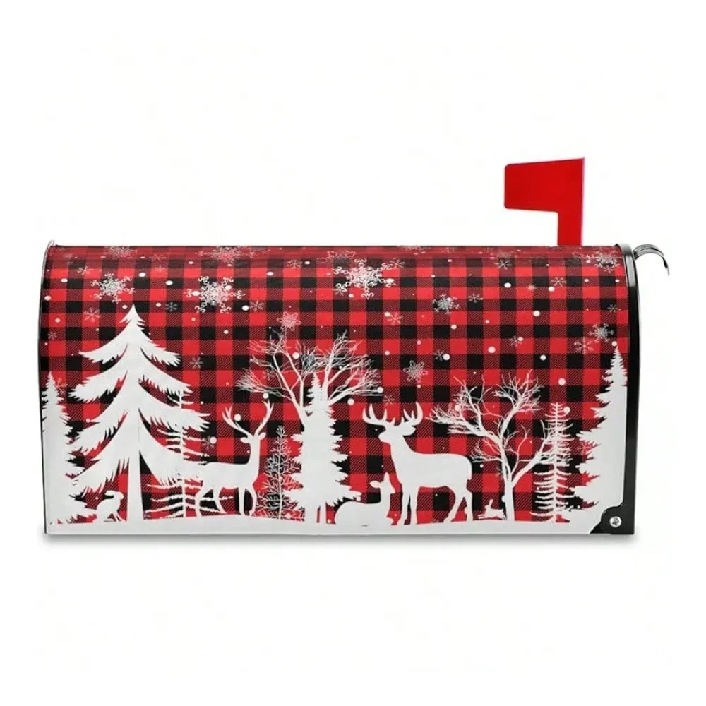 

Wooden Mailbox Cover Magnetic Mailboxes Wraps Letter Post Box Cover Decorative Standard Size 18x21 In Garden Yard Decor2025