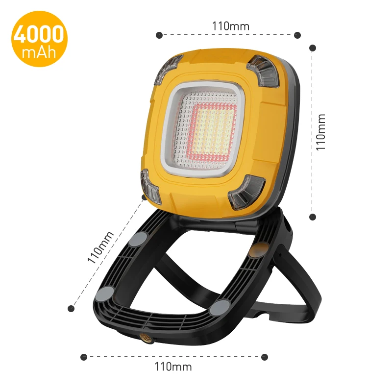 Outdoor LED Waterproof Multifunction Portable Emergency Light Maintenance Work Light USB Charge Camping Fishing Hiking COB Light