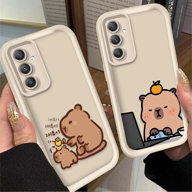 حافظة كابيبالا جميلة وممتعة لهاتف سامسونج جالاكسي A54 A05 A05S A34 A24 A14 A53 A33 A23 A13 A52 A52S A32 A22 A12 A71 A51 A31 A50