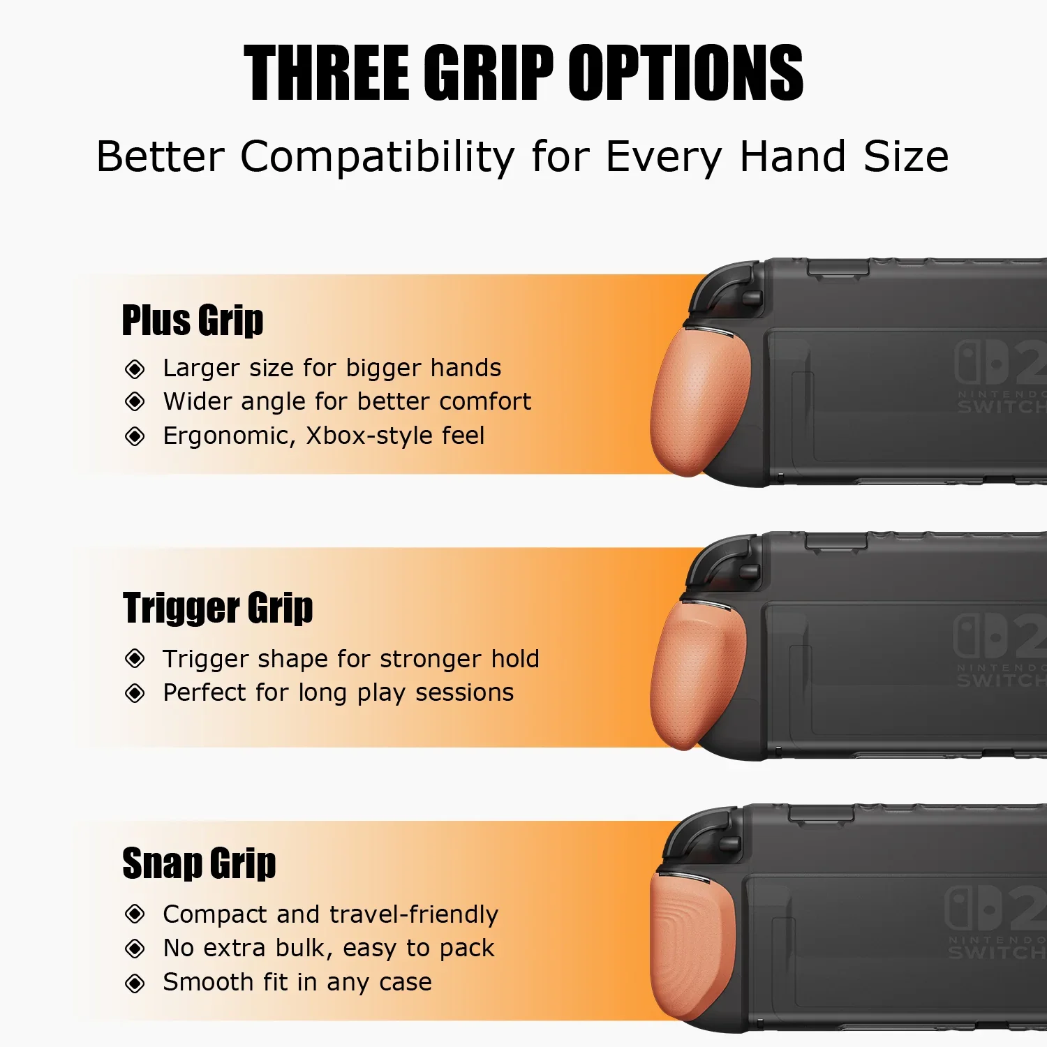 Savage Raven firmy Skull & Co. GripCase z wymiennym ergonomicznym etui ochronnym GripCase do Nintendo Switch 2 — zdjęcie produktu 2