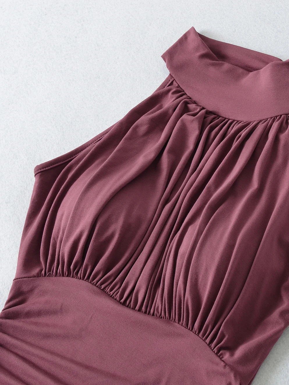 وسادة صدر للتنحيف من Pure Desire Sle للسيدات معلقة من القطن غير الرسمي بفتحة جانبية طويلة Dr