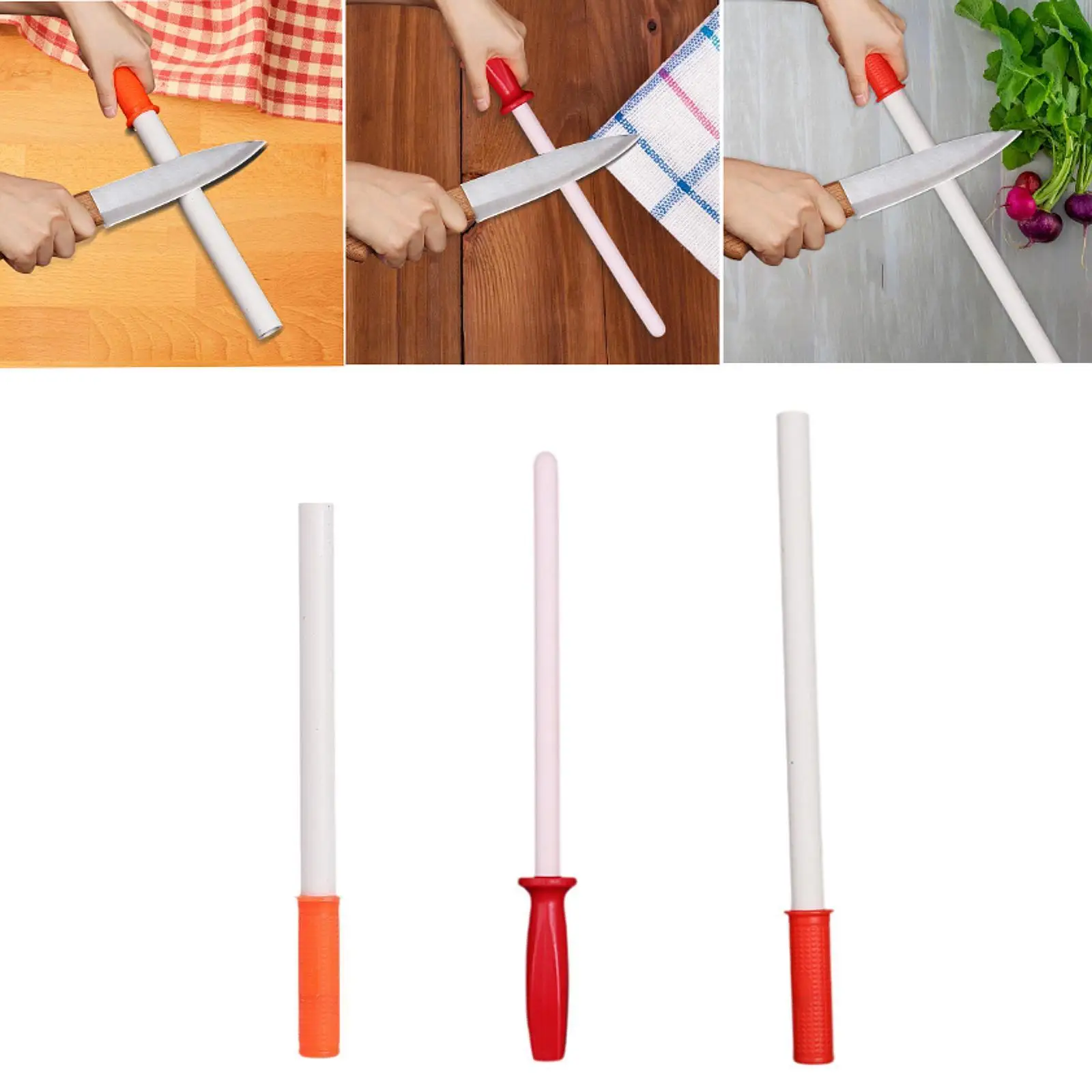 

Керамический точильный стержень Точилка с нескользящей ручкой Керамический точильный стержень для