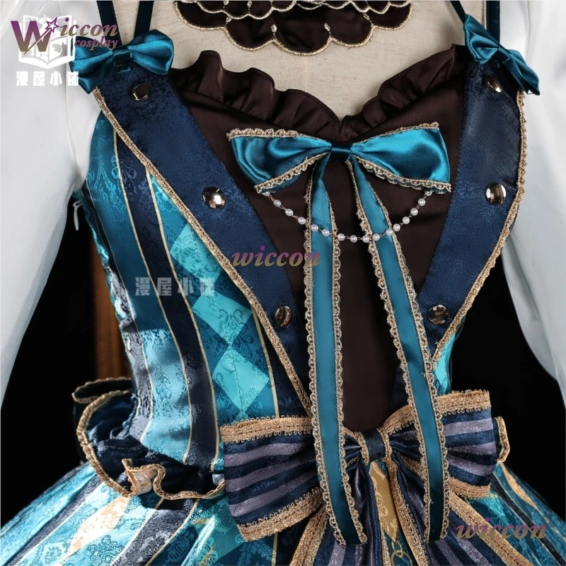 YesOk Genshin Impact Lynette Cafe in Soul Outfits أزياء تنكرية شعر مستعار لوليتا فستان بتصميم حالم أحذية شعر مستعار للنساء كرنفال الهالوين Uni #5