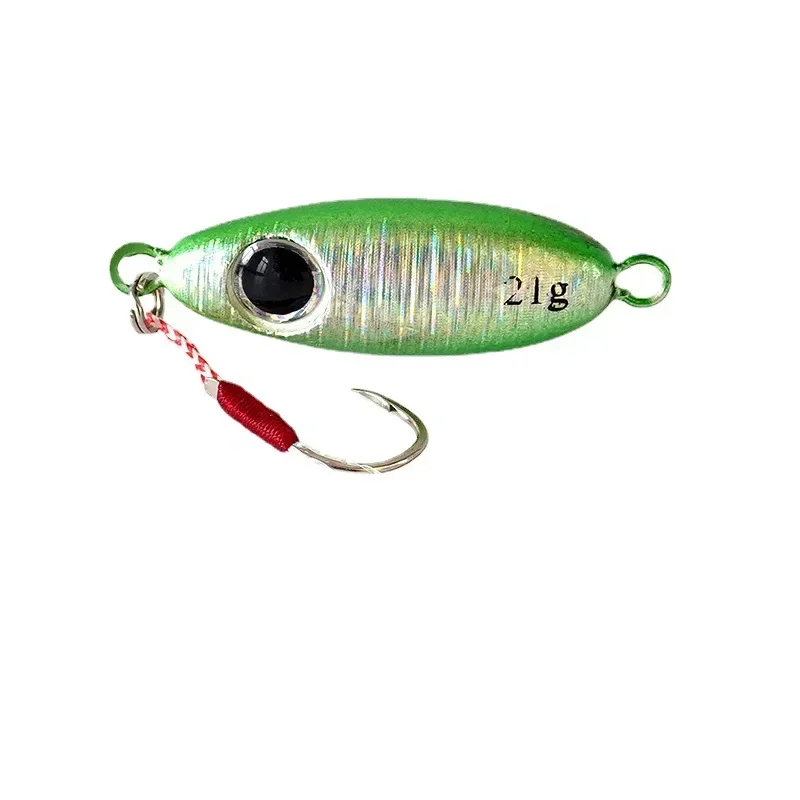 Micro Fishing Jigs Artificial Bait Fishing Lures Metal Jig Shore Casting Jigging Spoon Saltwater 5.5g/ 7.5g/10g/17g/21g