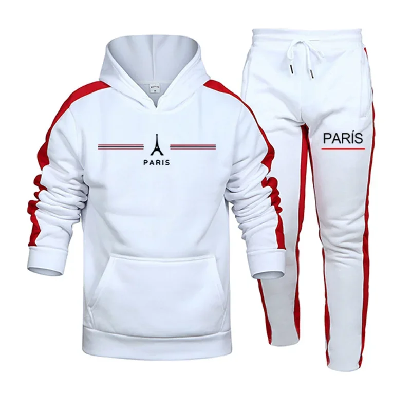 

New Mens Tracksuit Printing Casual Sweatshirt Set Daily Sports Jogging Hoodies Suit Autumn Winter Fashion Fitness Mens Clothing