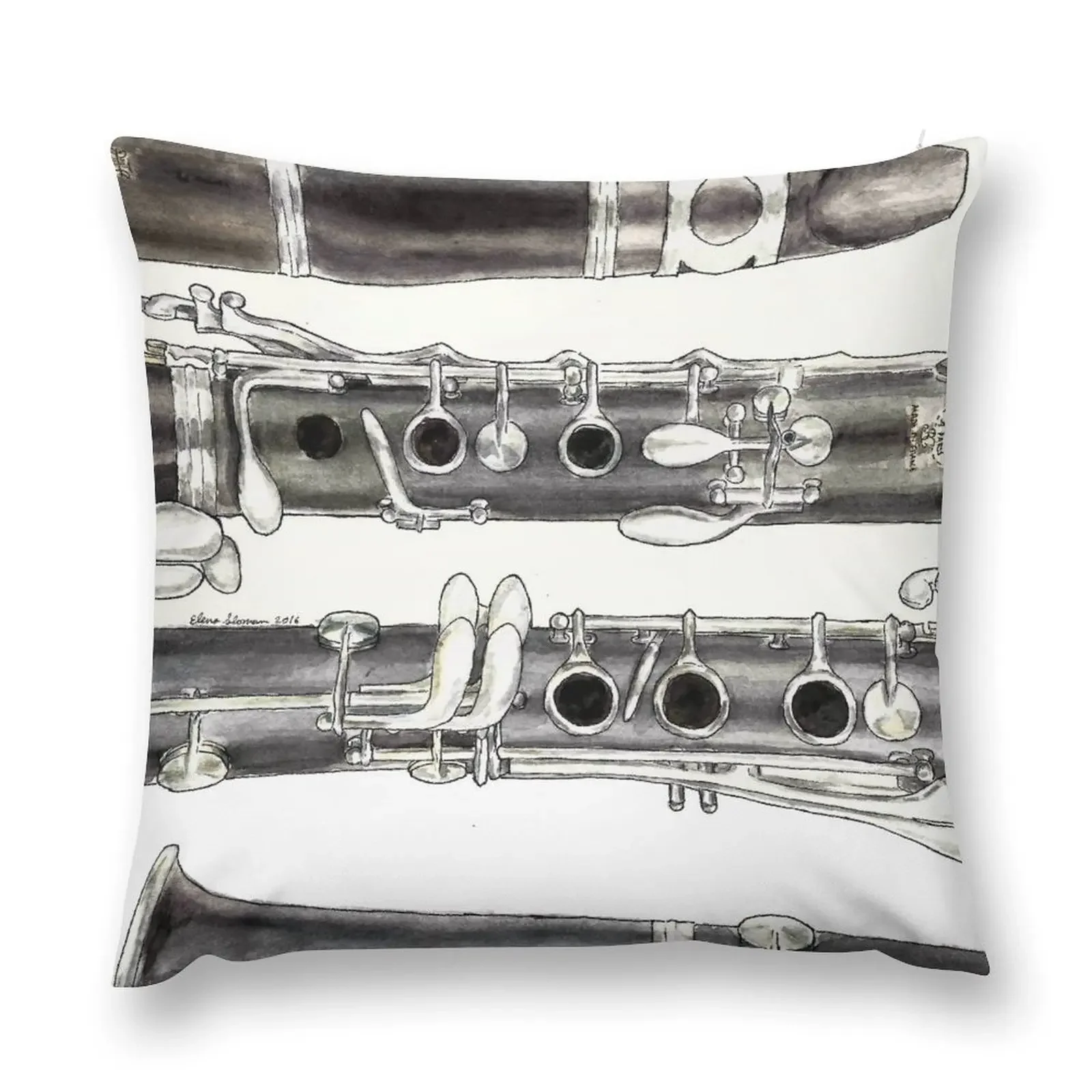 The Clarinet Throw Pillow Couch Pillows Sofa Covers For Living Room Pillowcase Cushion Cushions For Children pillow