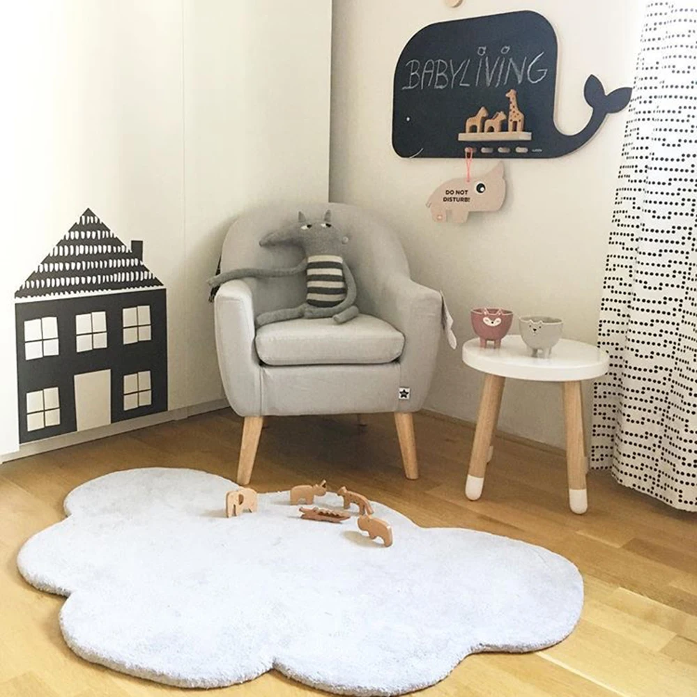 

100% Cotton Toddler Play Mat Large Activity Mat Children Washable Tufted Weave Family Picnic Camping Prayer Use