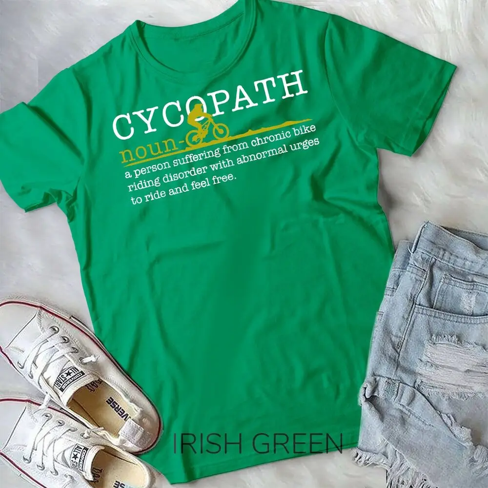 Mens Cycopath T-Shirt Mountain Bike Funny MTB Biker Biking Gift Unisex T-shirt