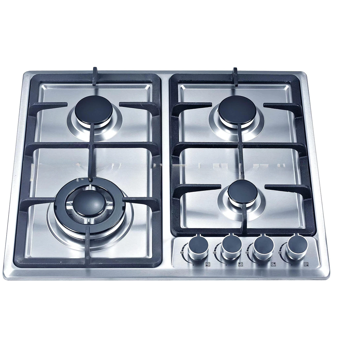 

Kitchen Household LPG Stove Stainless Steel Recessed Stove Cast Iron Fire Rack 4 Sabaf Stove