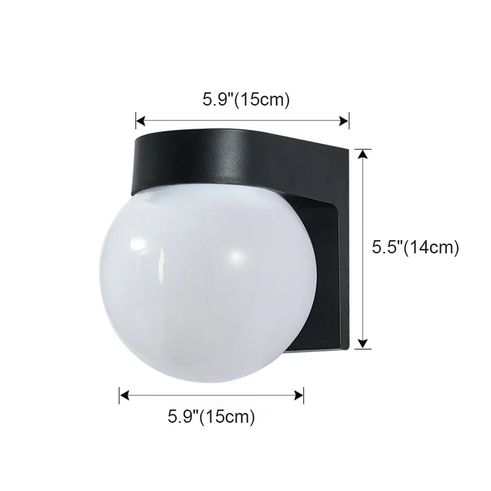 Lámpara LED de pared para exteriores, iluminación impermeable IP65 sin Sensor de Radar, montada en superficie, luz para porche, balcón y jardín, 15W, 20W, 30W, AC85-265V