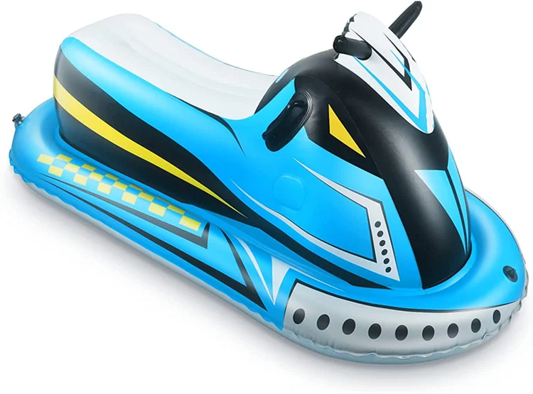 Inflatable Snow Sled, Snowmobile Rider, Snow Tube with Reinforced Handles for Kids and Adults