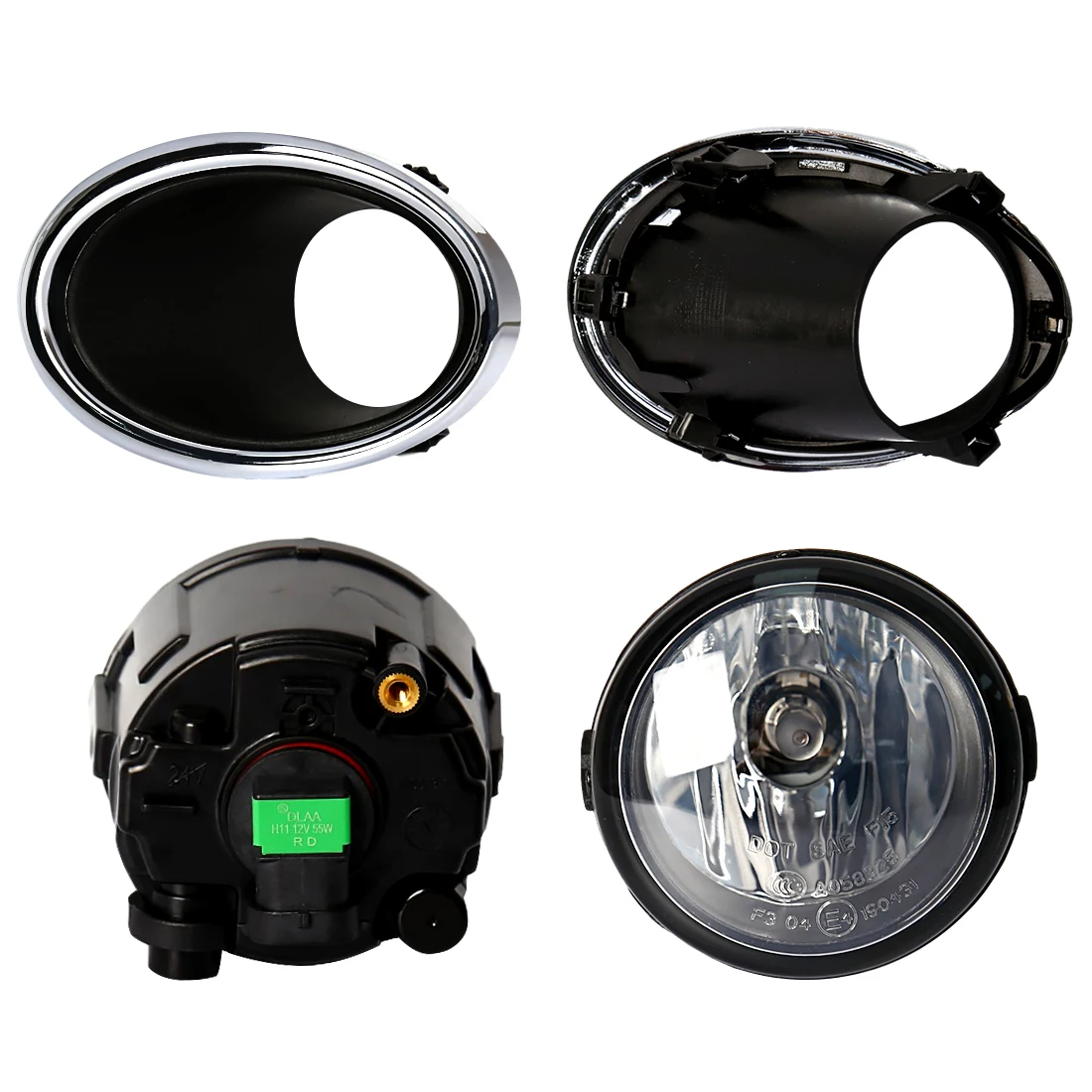 New Front Fog Lights Set With Wire & Switch Daytime Runing Light Driving Lamp For Nissian Qashqai J11 2014 2015 2016 2017