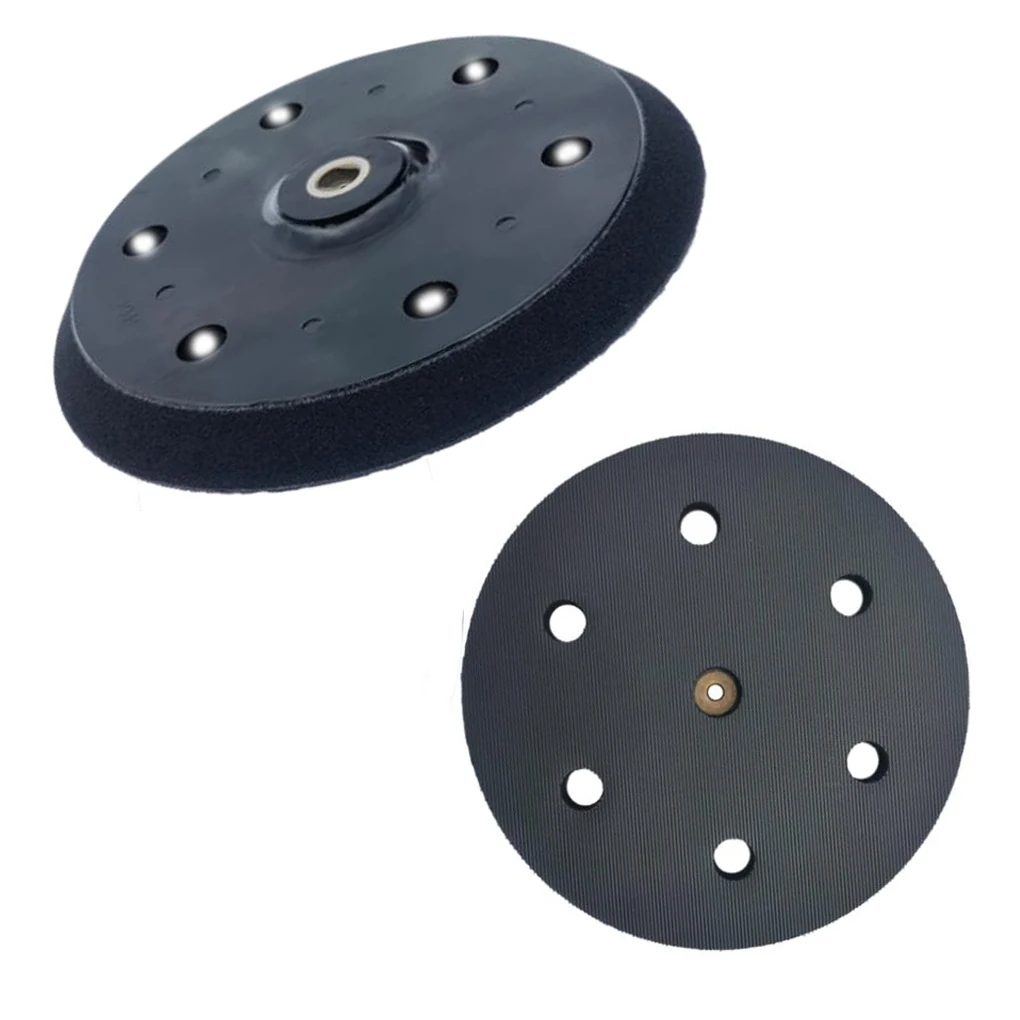 6 Hole 9 Inch & Backing Pad Compatible with For Orbital Drywall for sanders Soft Sponge and Sturdy Plastic Base