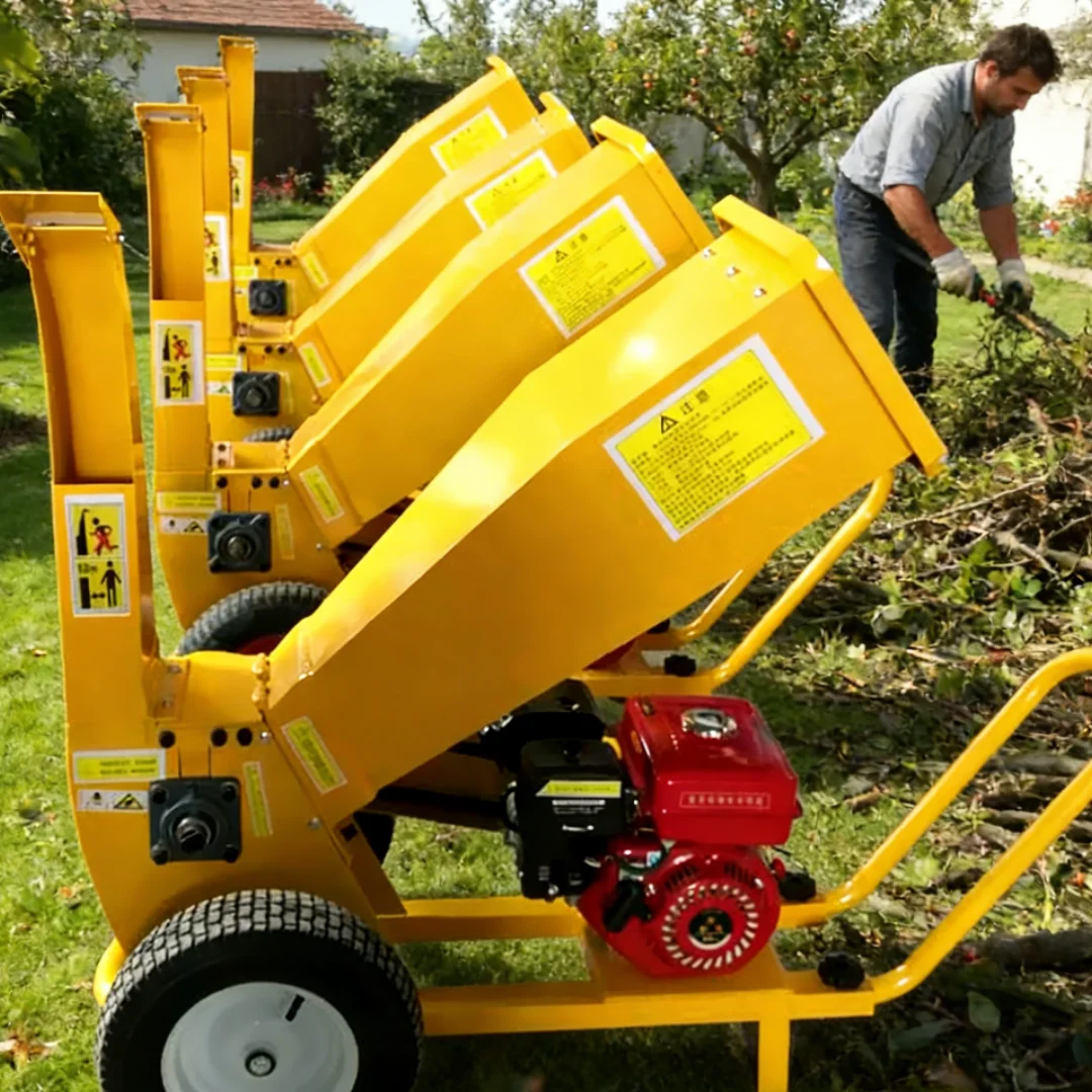 

Customized small automatic multi-function wood crusher for garden branches and farm construction industry