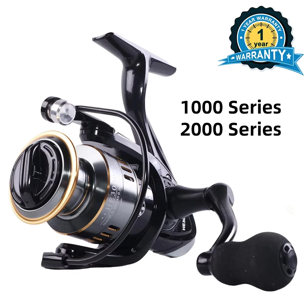 High Quality Metal Spool Fishing Spinning Reel for Carp Ball Bearings Carp Fishing Reel HE1000-3000 Metal Line Cup Sea Tackle