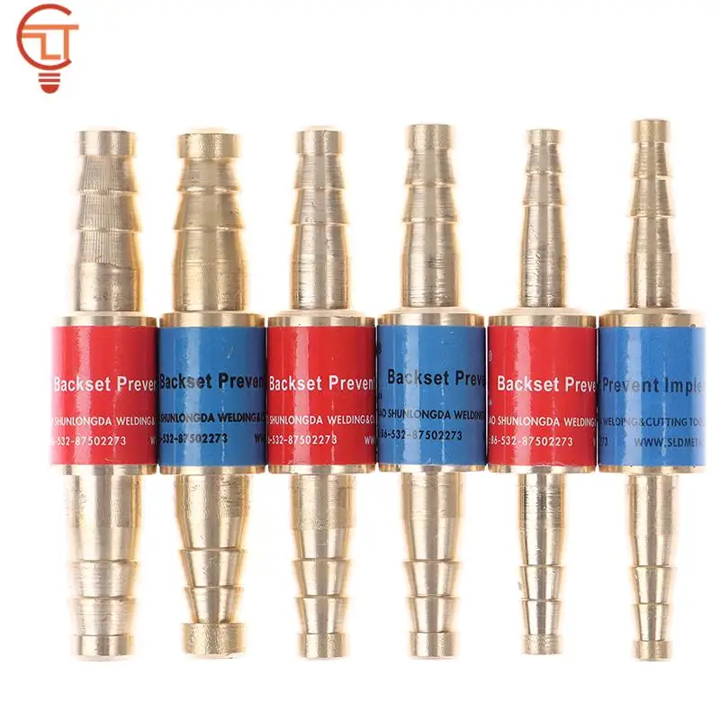 1Pcs Pipe Flashback Arrestors Of Acetylene & Oxygen Fuel Check Valve Copper Material Safety Valve