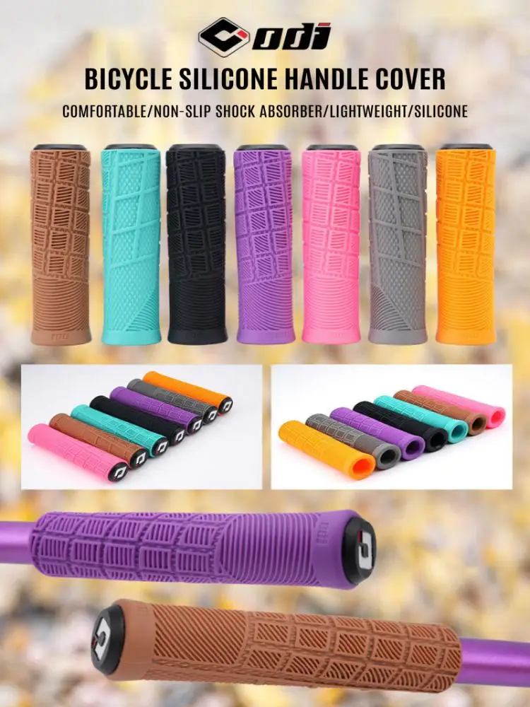 AliExpress ODI Silicone Bike Handlebar Grips Ergonomic MTB Anti Slip Bicycle Handlebar Cover Shock Absorbing Mountain Cycling Handle Cuff
