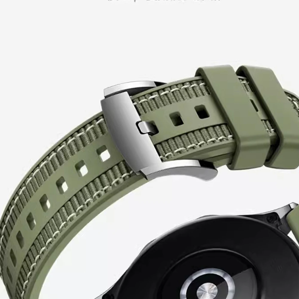 Strap for Huawei Watch GT4 46mm Bracelet or 22mm Leather Wristband for Huawei GT3 GT2 46mm/ GT 2Pro /Composite Woven Watchband