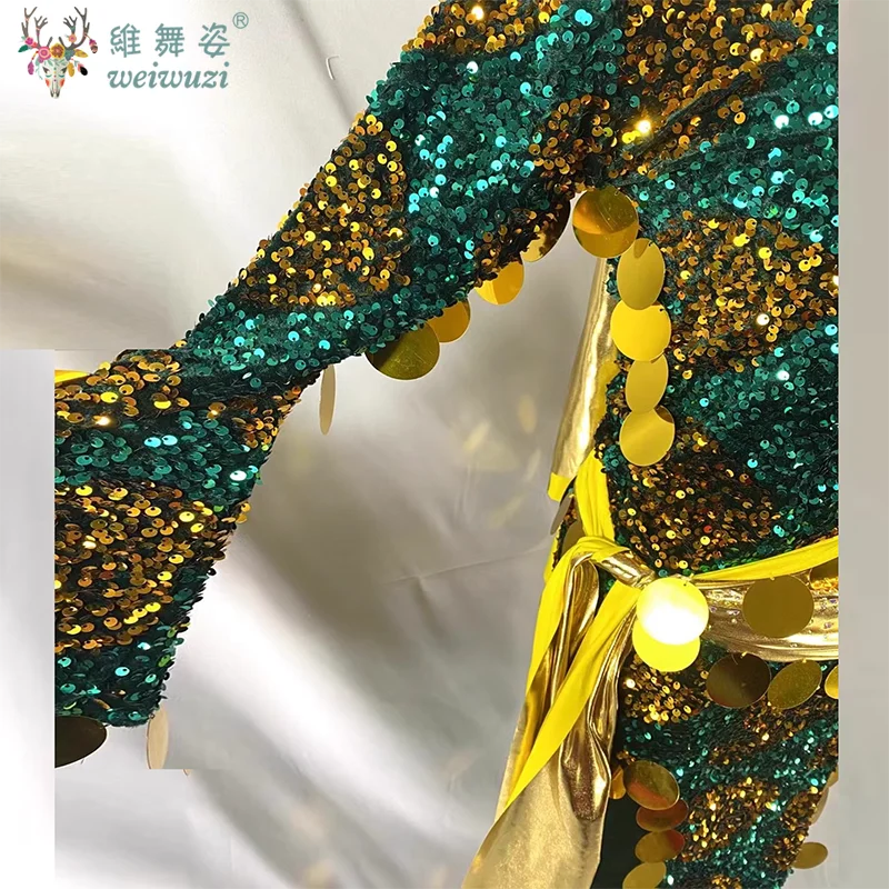 Strój do tańca brzucha dla kobiet, drukowany, personalizowany, szata, odzież baladi, shaabi, strój ludowy baladi, odzież orientalna damska