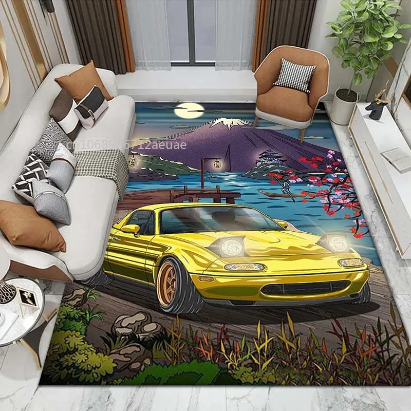 Miata MX-5 NA Rug Living Room Kids Bedroom Sofa Kitchen Doormat Decor Japanese Art Non-slip Floor Mat