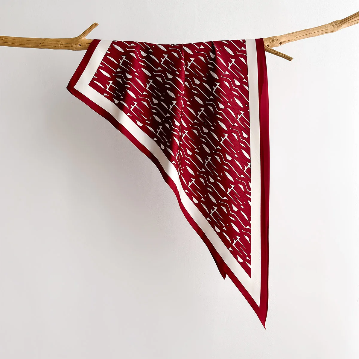 Spring Printed Square Scarf For Women Soft Stain Imitation Silk Scarves Bandanas Luxury Hijab Neckerchief Elegant Shawl Wraps