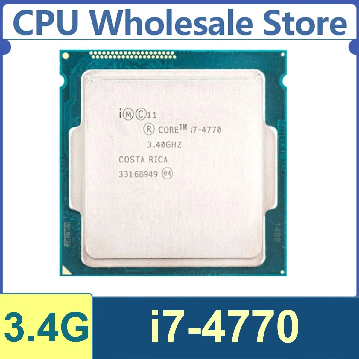 Core i7-4770 4 núcleos 8 hilos 3.4GHz 84W 8MB Caché 22nm LGA1150 SR149 DDR3 1600 MHz Haswell HD Graphics 4600