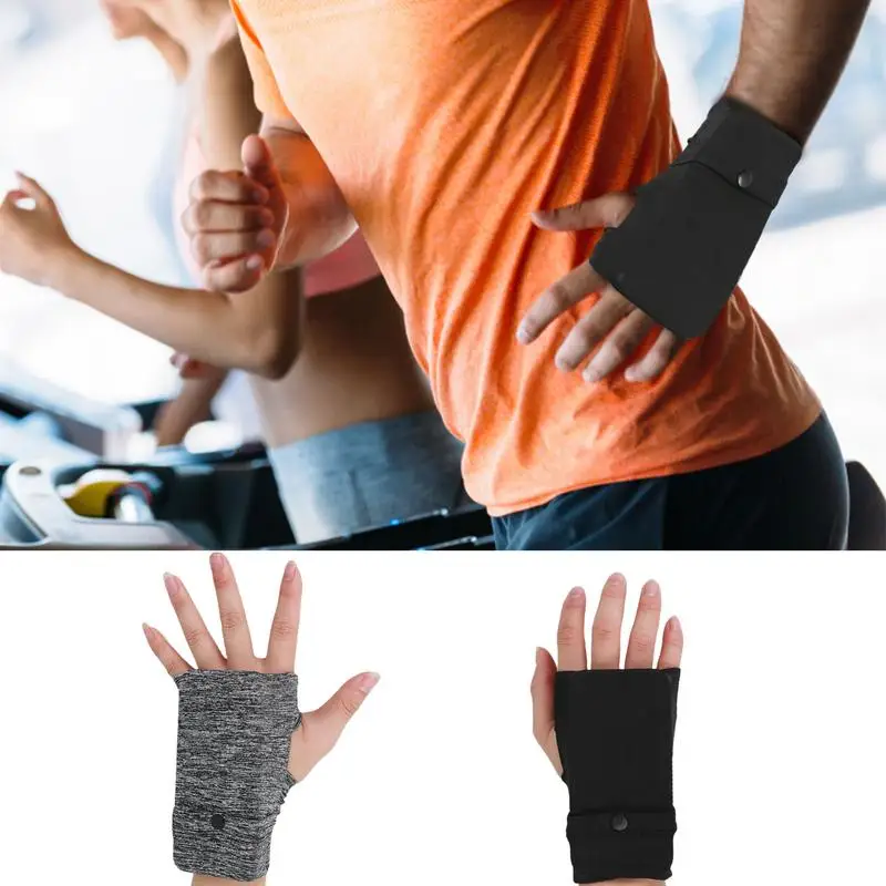 Wrist Wallet Lightweight Wrist Pouch Absorbent Wristband Running Wrist Pouch With Zipper Small Storage Bags For Running Hiking