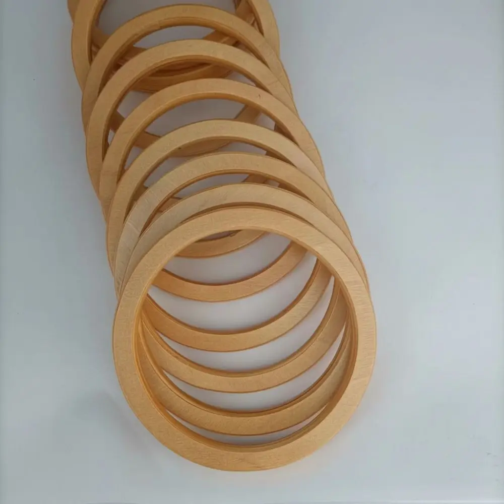 New Wooden Handbag Handles Round DIY Purse Handles Bags Handgrip