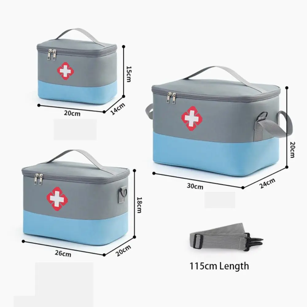 Large Capacity Medicine Storage Bag Portable Multi-Role Rescue Bag Organizer Medicine Preserve Medical Emergency Kits