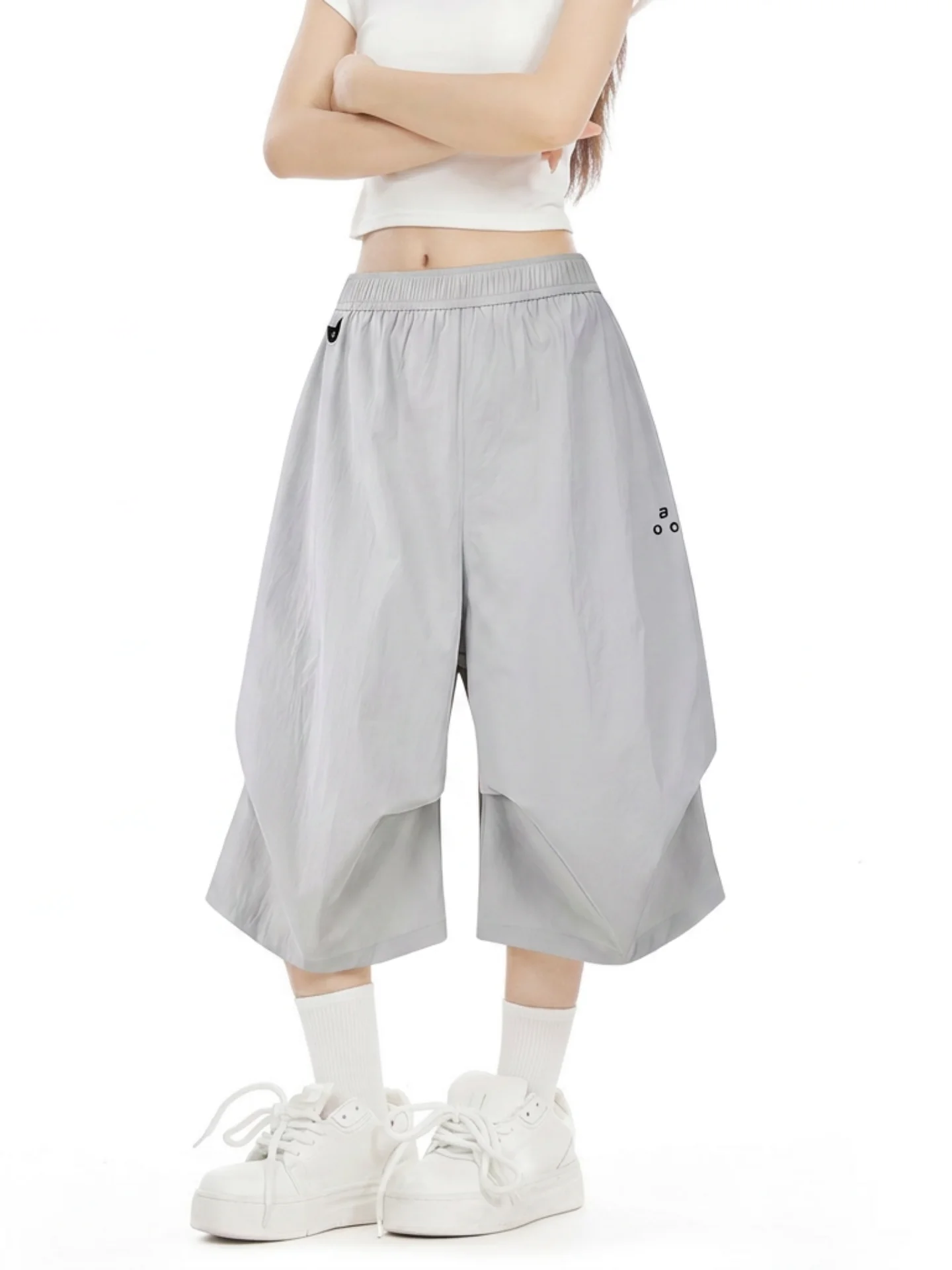 Outdoor Mountain Paratrooper Workwear Shorts Men's Quick Dry Pleated Casual Wide Leg Sports Leisure Mid-Length Summer Shorts
