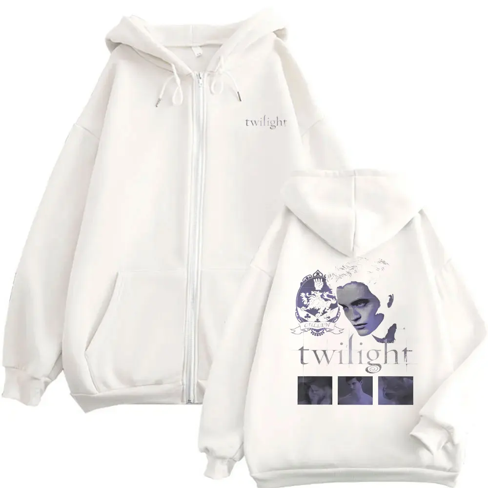 فيلم الشفق مصاص دماء روبرت باتينسون إدوارد كولين قلنسوة بسحاب الخريف الشتاء الرجال النساء عادية القوطية خمر زمم سترة