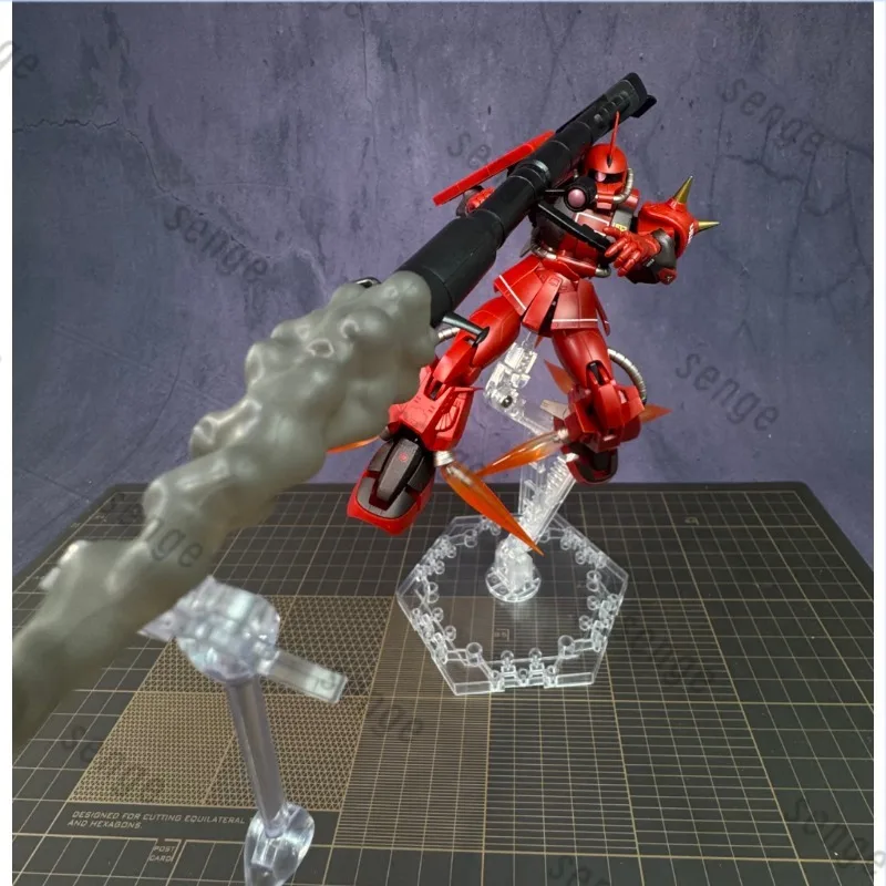 [Original en stock] Bandai ROBOT Soul 271 Johnny Redding High Mobility Zaku II True Red Lightning Modelo Terminado Juguetes Adornos