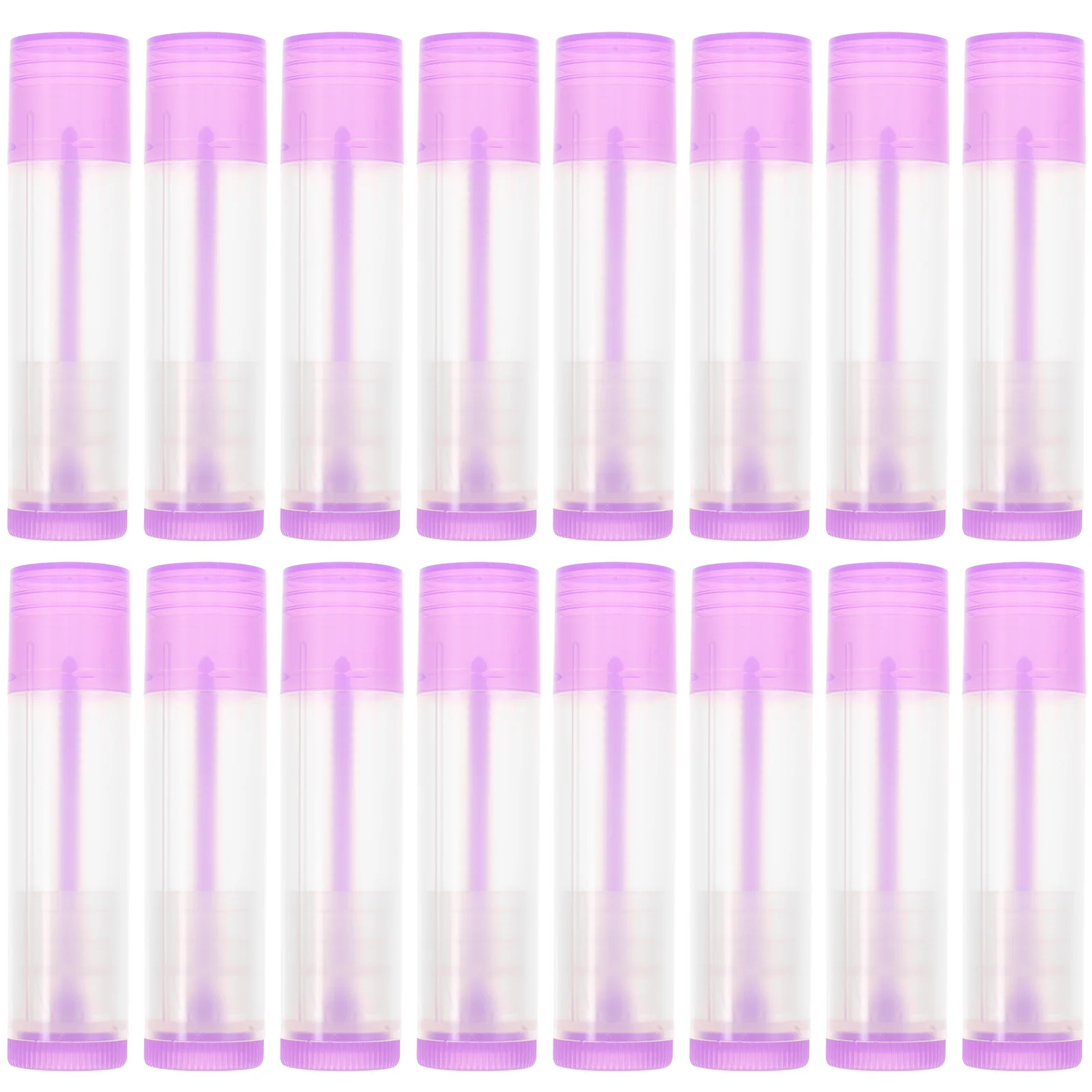 

30 Pcs Refillable The Tubes Empty Lip Gloss Container Containers Purple Lipstick