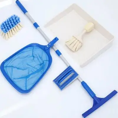

Premium Pool Cleaning Tools Kit with Durable Pole Brush Skimmer Net Sponge for Pool Spa Pond Leaves Debris Maintenance