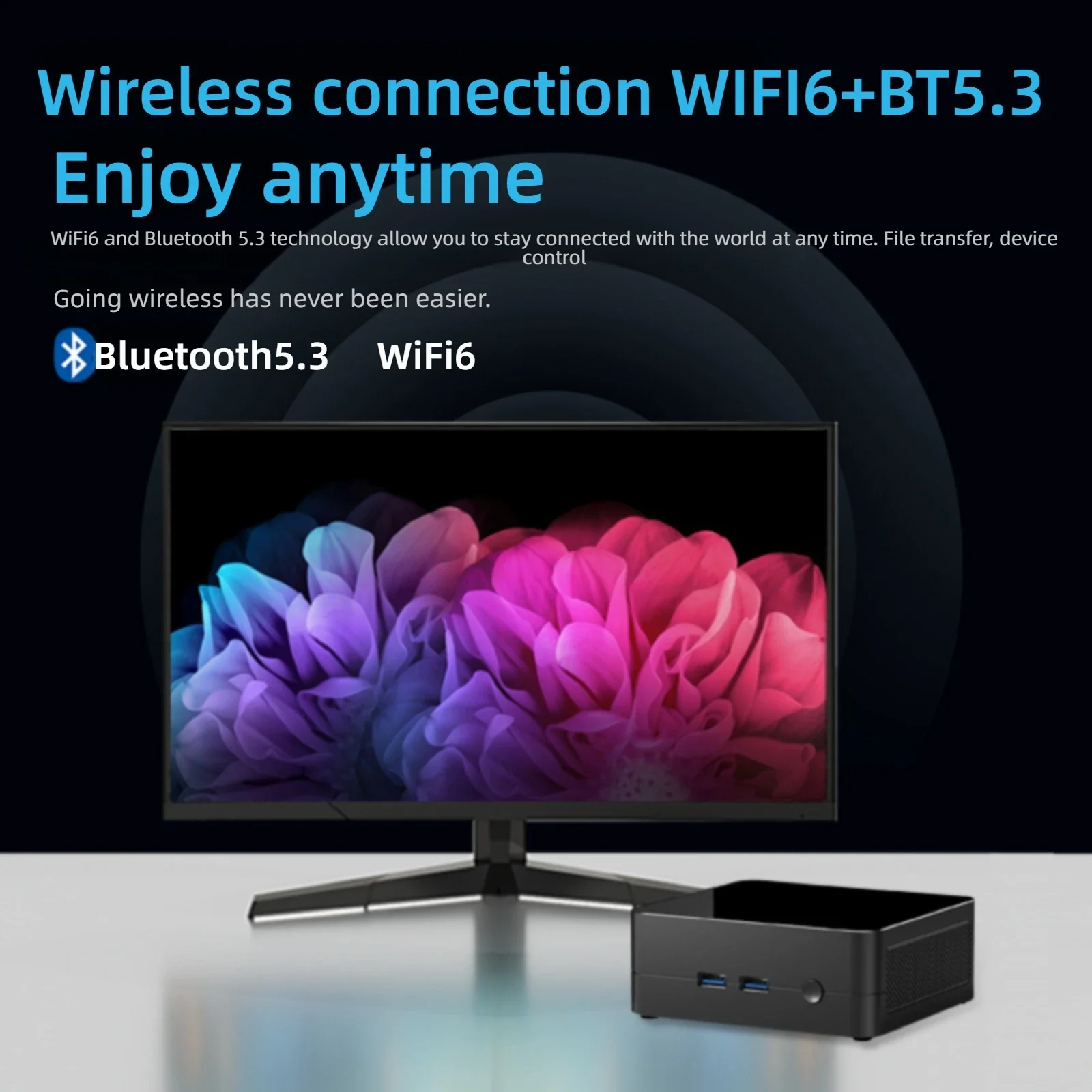 SZBOX R5 كمبيوتر صغير AMD Ryzen 5 5600H DDR4 3200MHz 16GB RAM 512GB SSD M.2 2280 NVMe Wifi6 BT5.3 PCIE3.0 لعبة مكتب لتقوم بها بنفسك الكمبيوتر #6