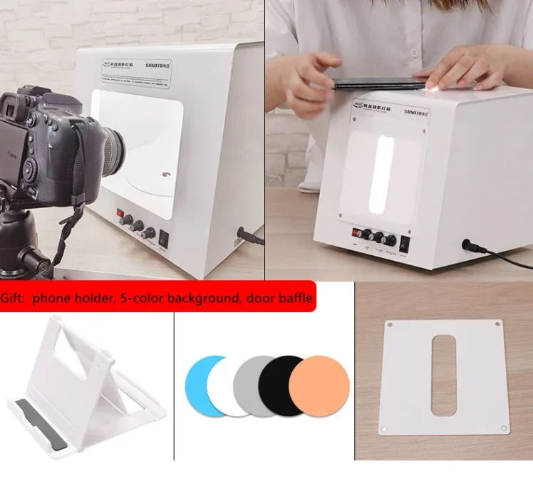 Tlf mais novo sanoto tb20 portátil fotografia plataforma giratória com rotação de 360 graus dentro para jóias foto vídeo caixa de luz